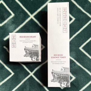 Red Bean Cream Moisturizer - Red Bean Essence Toner Set